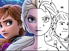 Color By Number With Frozen II