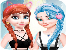 elsa and anna Dress Up Makeup